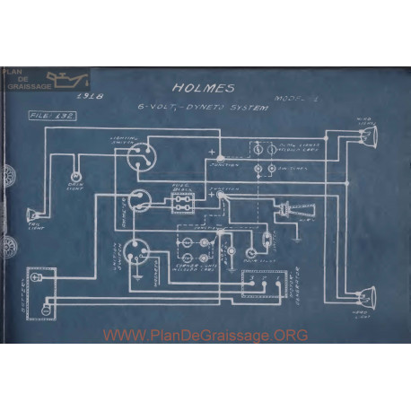 Holmes 6volt Schema Electrique 1918 Dyneto