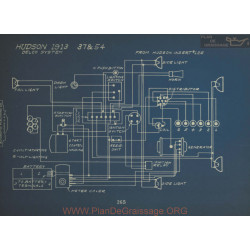 Hudson 37 54 Schema Electrique 1913 Delco
