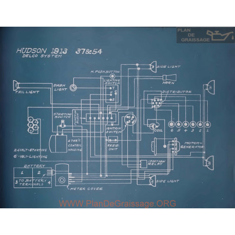 Hudson 378 54 Schema Electrique 1913