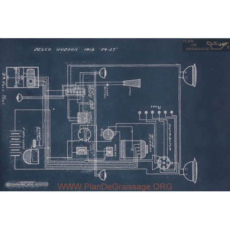Hudson 54 57 Schema Electrique 1913