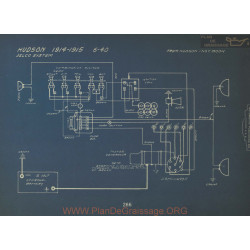 Hudson 6 40 Schema Electrique 1914 1915 Delco