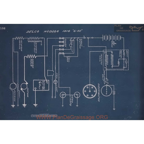 Hudson 6 40 Schema Electrique 1914