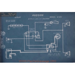 Hudson 6 40 Schema Electrique 1915 Delco