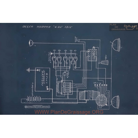 Hudson 6 40 Schema Electrique 1915