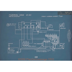 Hudson 6 40 Schema Electrique 1916 V2