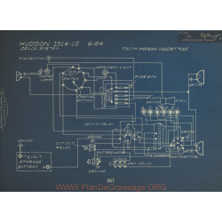 Hudson 6 54 Schema Electrique 1914 1915 Delco