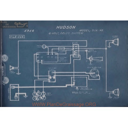 Hudson Six 40 6volt Schema Electrique 1914 Delco