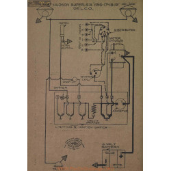 Hudson Super Six Schema Electrique 1916 1917 1918 1919 Delco
