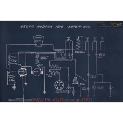 Hudson Super Six Schema Electrique 1916