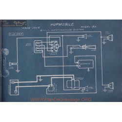 Hupmobile 32 6volt Schema Electrique 1914 1915 Westinghouse