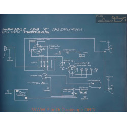 Hupmobile Early Models Schema Electrique 1919