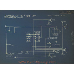 Hupmobile Ha Schema Electrique 1914 1915 Westinghouse