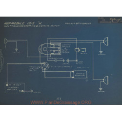 Hupmobile K Schema Electrique 1915 Westinghouse