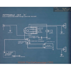 Hupmobile K Schema Electrique 1915