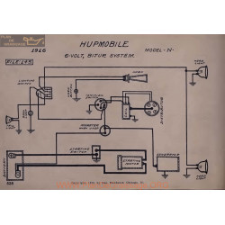 Hupmobile N 6volt Schema Electrique 1916 Bijur V2