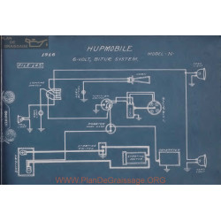 Hupmobile N 6volt Schema Electrique 1916 Bijur