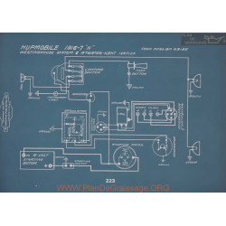 Hupmobile N Schema Electrique 1916 1917 V2