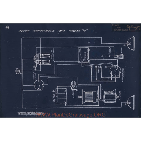 Hupmobile N Schema Electrique 1916 V3