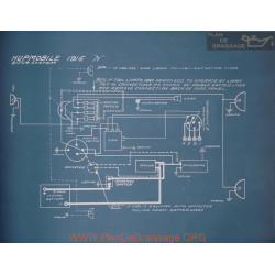 Hupmobile N Schema Electrique 1916