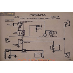 Hupmobile R 6volt Schema Electrique 1920 Westinghouse Remy