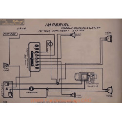 Imperial 32 34 39 44 54 56 16volt Schema Electrique 1914 North East