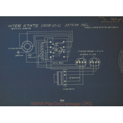 Inter State 25 To 34 Schema Electrique 1909 1910 1911 Ignition