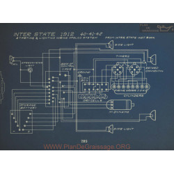 Inter State 40 41 42 Schema Electrique 1912 Apelco