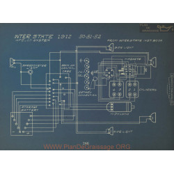 Inter State 50 51 52 Schema Electrique 1912 Apelco