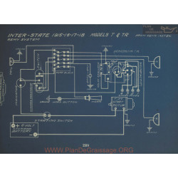 Inter State T Tr Schema Electrique 1915 1916 1917 1918 Remy