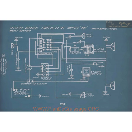 Inter State Tf Schema Electrique 1915 1916 1917 1918