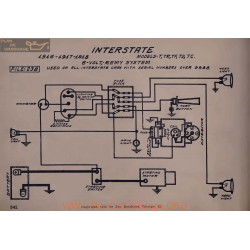 Inter state Tr Tf Td Tc 6volt Schema Electrique 1916 1917 1918 Remy