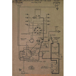 Jackson 349 Schema Electrique 1917 1918 Autolite