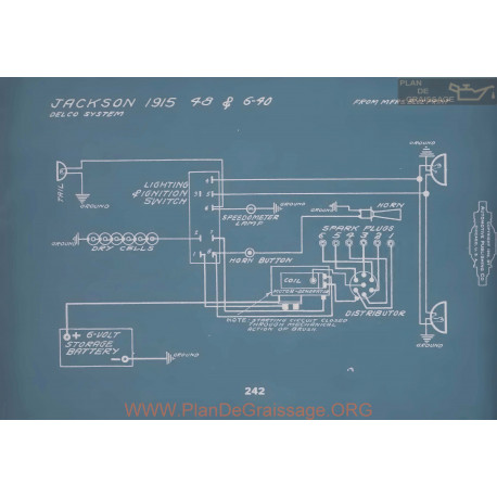 Jackson 48 6 40 Schema Electrique 1915 V2