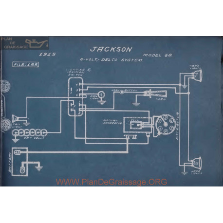 Jackson 48 6volt Schema Electrique 1915 Delco