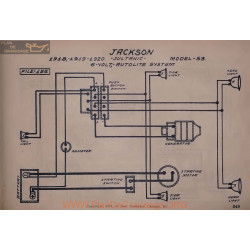 Jackson 53 Sultanic 6volt Schema Electrique 1918 1919 1920 Autolite V2