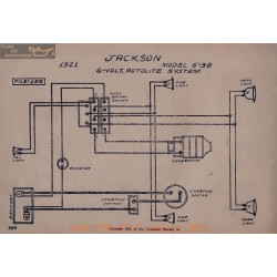 Jackson 6 38 6volt Schema Electrique 1921 Autolite