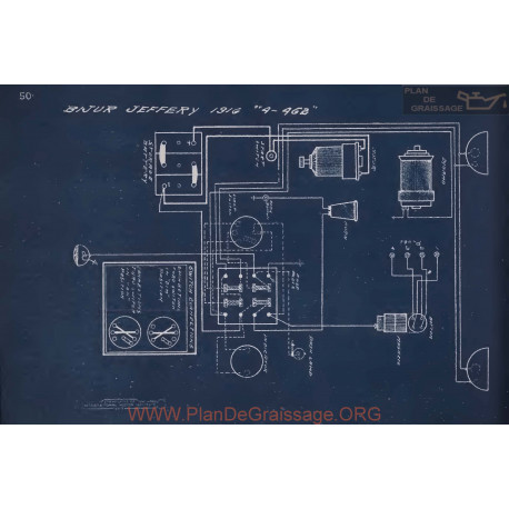 Jeffery 4 4gr Schema Electrique 1916