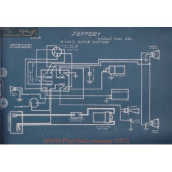 Jeffery 462 661 6volt Schema Electrique 1916 Bijur