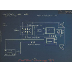 Jeffery 462 Schema Electrique 1916 Bijur