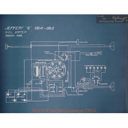 Jeffery 6 Schema Electrique 1914 1915