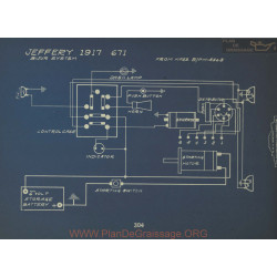 Jeffery 671 Schema Electrique 1917 Bijur