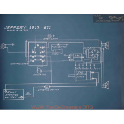 Jeffery 671 Schema Electrique 1917