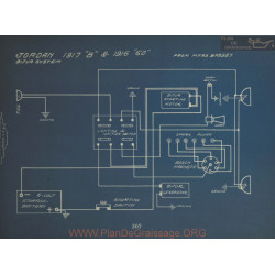 Jordan B 60 Schema Electrique 1917 1916 Bijur