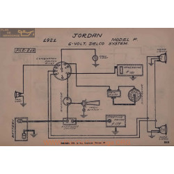 Jordan F 6volt Schema Electrique 1921 Delco