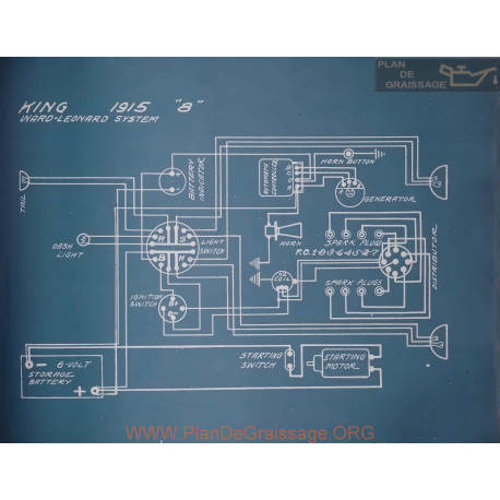 King 8 Schema Electrique 1915