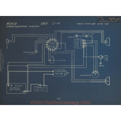 King C4 Schema Electrique 1915 Ward Leonard