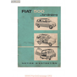 Fiat 500 Jardinere Notice Entretien