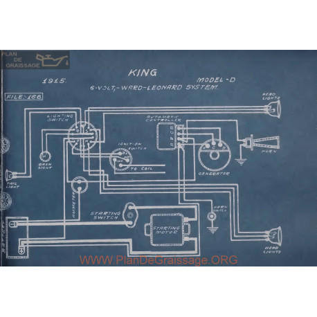 King D 6volt Schema Electrique 1915 Ward Leonard