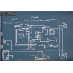 King E 6volt Schema Electrique 1916 Ward Leonard