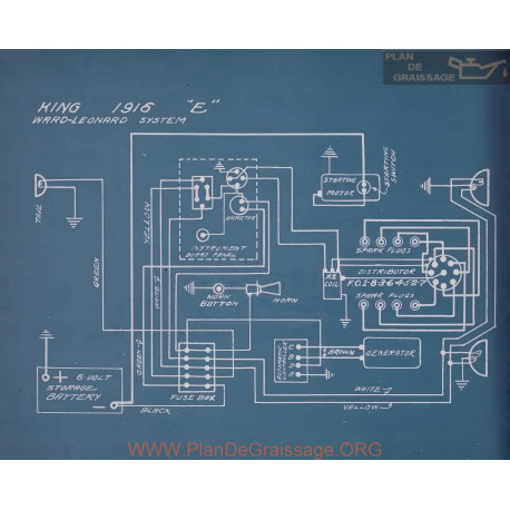 King E Schema Electrique 1916